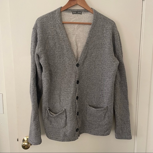 Slate & Stone Terry Fleece Cardigan size M - Picture 1 of 3